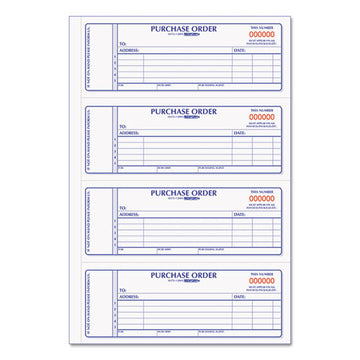 Rediform® Purchase Order Book, Two-part Carbonless, 7 X 2.75, 4-page, 400 Forms freeshipping - TVN Wholesale